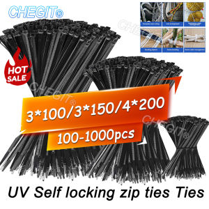 100-1000pcs Plastic Flanges Ties Cable Greenhouse Plastic Straps Velcro Nylon Cable Ties Clamp Self-locking Fastening Wire Ties