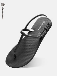 Flat Bottom Sandals Womens Lightweight Student Versatile Fairy Style New Ins Trendy Summer Rivet Rhinestone Strap Roman Shoes