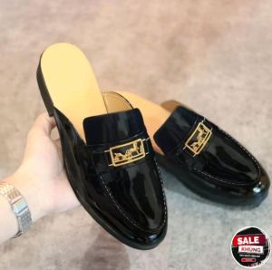 giày sục mác ngựa vàng giày dự tiệc nam da sít Hàng kĩ mã G10 đặt lùi 1 size