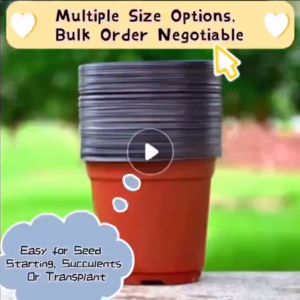 【Buy 10 Take 10 Free】Flower Pot Seedlings Plant Plastic Home Balcony Garden Plant Flower Pots