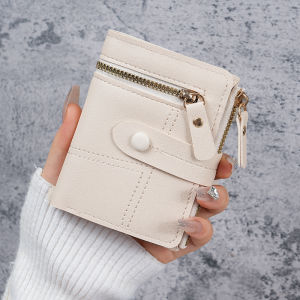 Trendy Compact Wallet 2026 New Fashion Korean Large Capacity Zipper Fastener Student Coin and Card Holder