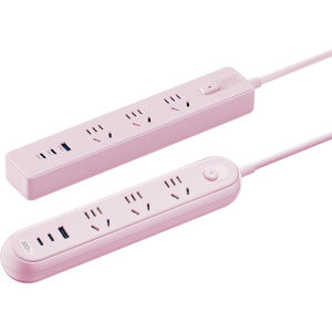 Bull | Pink Cute Student Dormitory USB Power Strip
