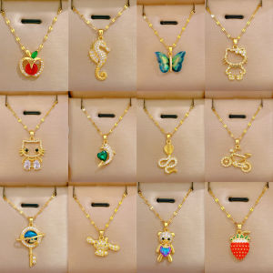 Color Fade-Resistant Allergy-Free Lightweight Titanium Steel Necklace