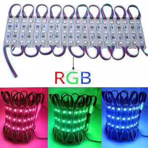 20Pcs Mini Led TV Lamp Module DC 12V 5050 3LED Modules Waterproof Backlight Advertisement Light Design Brighter Than 5054 3528