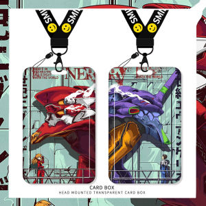 Neon Genesis Evangelion Card Holder Eva Campus Evangelion Meal Card Boys Bus Pass Anime Japanese Style Secondary Element Badge School Card Student Transportation Card Neck Sling Lanyard School Certificate Holder Job Card