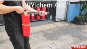 BUNDLE 10lbs DRY CHEMICAL ABC FIRE EXTINGUISHER 3 Pcs - Red color 10 pounds capacity includes bracket and inspection tag for fire safety use.