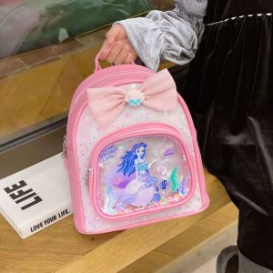 Princess Backpack for Girls Kindergarten Bookbag Cute Travel Bag Ages 2-3-5-6 Childrens Bag Dual Shoulder Outdoor Excursion
