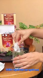 TRÀ SAFFRON ĐÔNG TRÙNG TÍA TÔ CAO CẤP-2 HỘP dùng 2 tháng