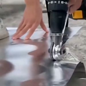 Queen Zone Electric Drill Plate Cutter: A Precise Cutting Portable Sheet Metal & Plastic Cutting Tool