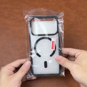 Luxury for Magsafe Magnetic Wireless Charge Case for IPhone 17 13 12 Pro Max 16 15 14 Plus 11 Cases Transparent Hard Back Cover