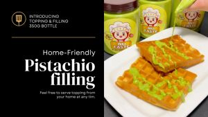 [350g]-Pistachio sauce for Donut/Bomboloni/Waffle Toppings/Filling