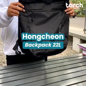 TORCH Hongcheon Tas Ransel Punggung Sekolah Kerja Travelling Laptop Pria Wanita Tahan Air 22 Liter - Daily Backpack Water Ressistant Rain Cover