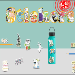 (🇸🇬 Local seller)Science Sticker Biology Stickers Waterproof Stickers for Laptops Water Bottles Skateboards