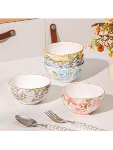 Gorgeous Underglaze Multi-colored Ceramic Bowls