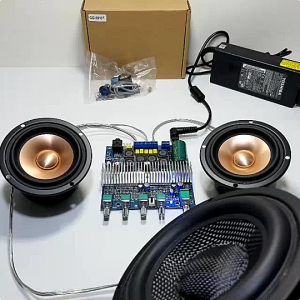 TPA3116 Amplifier Class D Bluetooth 5.0 Hifi Stereo Amplifier 2.1 CH 2X 50W + 100W Original ZK-TB21