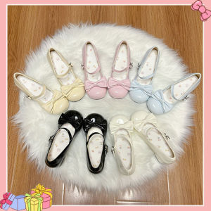 Giày Lolita round Toe Middle Heel Giày Da Nhỏ Dễ Thương Dành Cho Học Sinh Giày Lolita Thủ Công Giày Cao Gót Bằng Nhựa