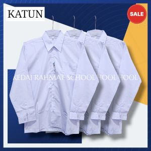 Baju Putih Polos Ospek Kerja Seragam Sekolah SD SMP SMA Madrasah Bahan Katun Super Merk Martin