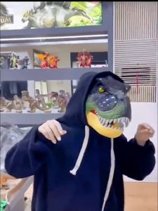 Đồ Chơi Mặt Nạ Hóa Trang Khủng Long Bạo Chúa Có Đèn Và Âm Thanh Chân Thật Sống Động Cho Bé Hóa Trang Mùa Lễ Hội