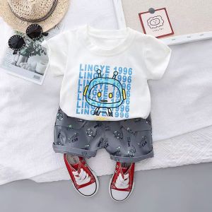 Top+shorts Children clothing sets cotton Boys clothes for Babys set baju polo budak lelaki