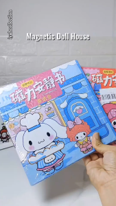 Cartoon Magnetic Pompompurin Quiet Book Set Dress Up Sticker Books Educational Toys for Girls