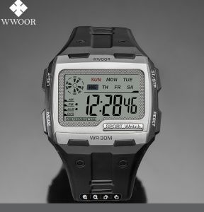 WWOOR Men Watch Waterproof Chronograph Newest Original Sports Watches For Men Wristwatches Jam tangan lelaki For Man- 601