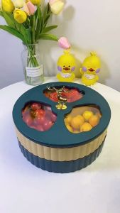 Khay Mứt Tết 2 Tầng Hươu Vàng Cao Cấp tết 2026 - Khay Mứt Hộp Đựng Mứt Tết Hàng Chất Lượng 100%