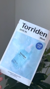Torriden DIVE-IN Low Molecular Hyaluronic Acid Facial Serum Mask 10ea – Instantly Plumps Dehydrated Tight Skin Dullness Delivers Serum-Strength Moisture in a Sheet Mask