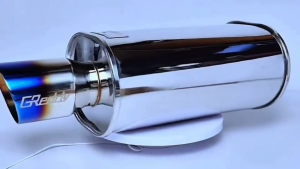 Greddy Supreme Chambered Muffler with Burnt Tip