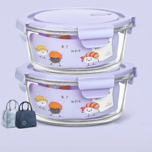 XIANGCAI | Microwave-safe Glass Bento Box