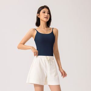 Hormove Active Womens Sports Vest Shockproof Fitness Top Yoga Clothes Integrated Cup Sports Bra Backless Strap Design