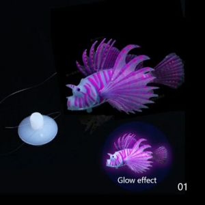 Hiasan aquarium Lion Fish luminous