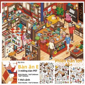Bảng Dán DIY Hình Cartoon Khó 4A