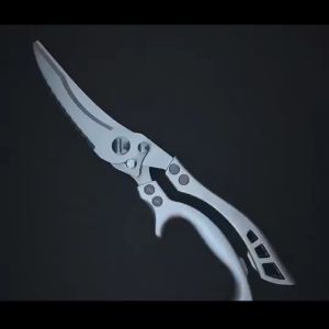 Heavy Duty Kitchen Scissors  Stainless Steel Chicken Bone Scissors Fish Scale Clean Scissors