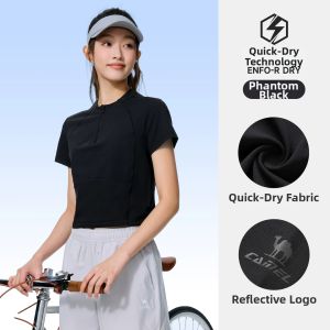 CAMEL | Quick Drying Short Tennis and Yoga Top
