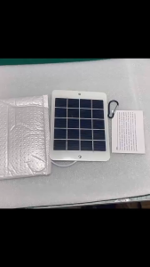 Solar Charging Panel 6W 6V Fast Charging Solar Energy Panel with 4 USB Ports for Camping Cellphone