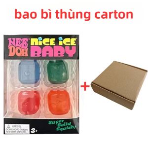 Schylling | Bộ Đồ Chơi Cảm Giác Mềm Schylling Nee Doh Nice Cube Mini 4 Món - Đồ Chơi Giảm Stress Hộp Quà Bí Mật Quà Tặng Sưu Tầm Cho Trẻ Em & Người Lớn