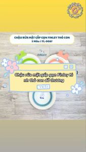 Thau chậu rửa mặt Gấp Gọn cho bé sơ sinh FINLEY thỏ con thau rửa mặt gấp gọn cho bé 3 màu pastel
