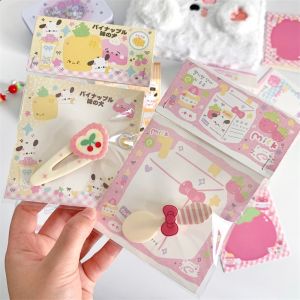 Cute Square Card Head And Back Set Biji Valley Badge Packaging Material Jewelry Opp Bag Cartoon Style Illustration Postcard