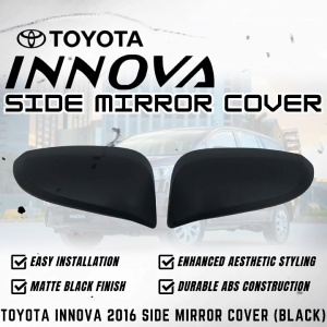 GCAO TOYOTA INNOVA 2016 SIDE MIRROR COVER (BLACK) (3499)