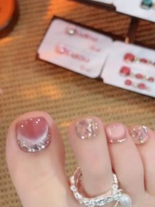 Handmade Cat Eye Nail Stickers Removable Phototherapy Toe Nail Art Pure Crystal Shiny Sparkling Easy to Wear And Remove