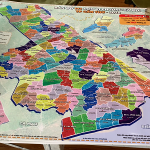 Bản Đồ Tp Cần Thơ Mới 103 Phường Xã 2025 Size A1 và A2