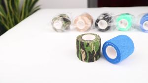 1/10/24Rollers Green 5*450cm Disposable Cohesive Tattoo Grip Tape Wrap Elastic Bandage Rolls For Tattoo Machine Grip Accessories