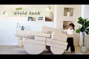 Moli Kids Play Sofa15/10PCS Foam Building Blocks Flexible Combinable Casual Indoor Cushion Sofa