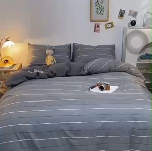 Bộ Chăn Ga CÓ VỎ CHĂN 100% Cotton TỰ NHIÊN - Cotton LiVing Dùng Cho Gia Đinh Homestay... KiMi Decor