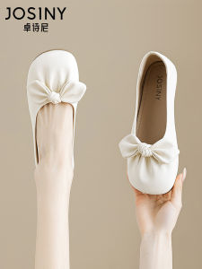 Josiny | Bow Decor Summer Flat Mary Jane Shoes Soft Sole