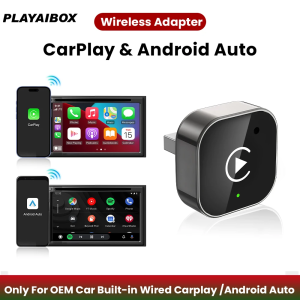 2in1 Wired to Wireless  CarPlay Android Auto Adapter Wireless Mini Car AI BOX For Audi Toyota  Peugeot Frod Mazda Skoda