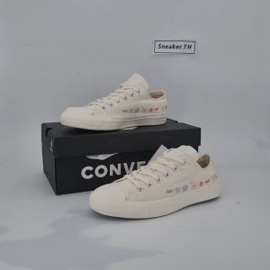 รองเท้าผ้าใบ Convers Chuck Taylor ให้บริการ Flower, สมาร์ทแบบ 36-40 สั้น *ดอกไม้* รูปลักษณ์เป็นรองเท้าลำลอง รองเท้าผ้าใบ รองเท้าแฟชั่น รองเท้าคอนเวิส รีวิวจากงานจริง H7A001
