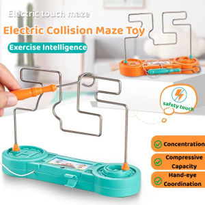Kids Electric Collision Maze Toy Education Circuit Science Experiment Touch Maze Game Funny Gift