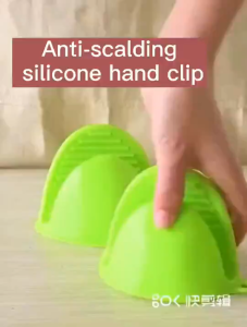 HL0174 Sarung Jari Oven Anti Panas Silikon Rubber Jepit Panci Gloves Isi 3 Pcs random