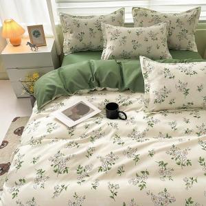 Fresh Aloe Vera Simple Dormitory Bedding Set